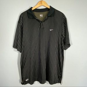 NIKE performance pinstripe short sleeve polo XL